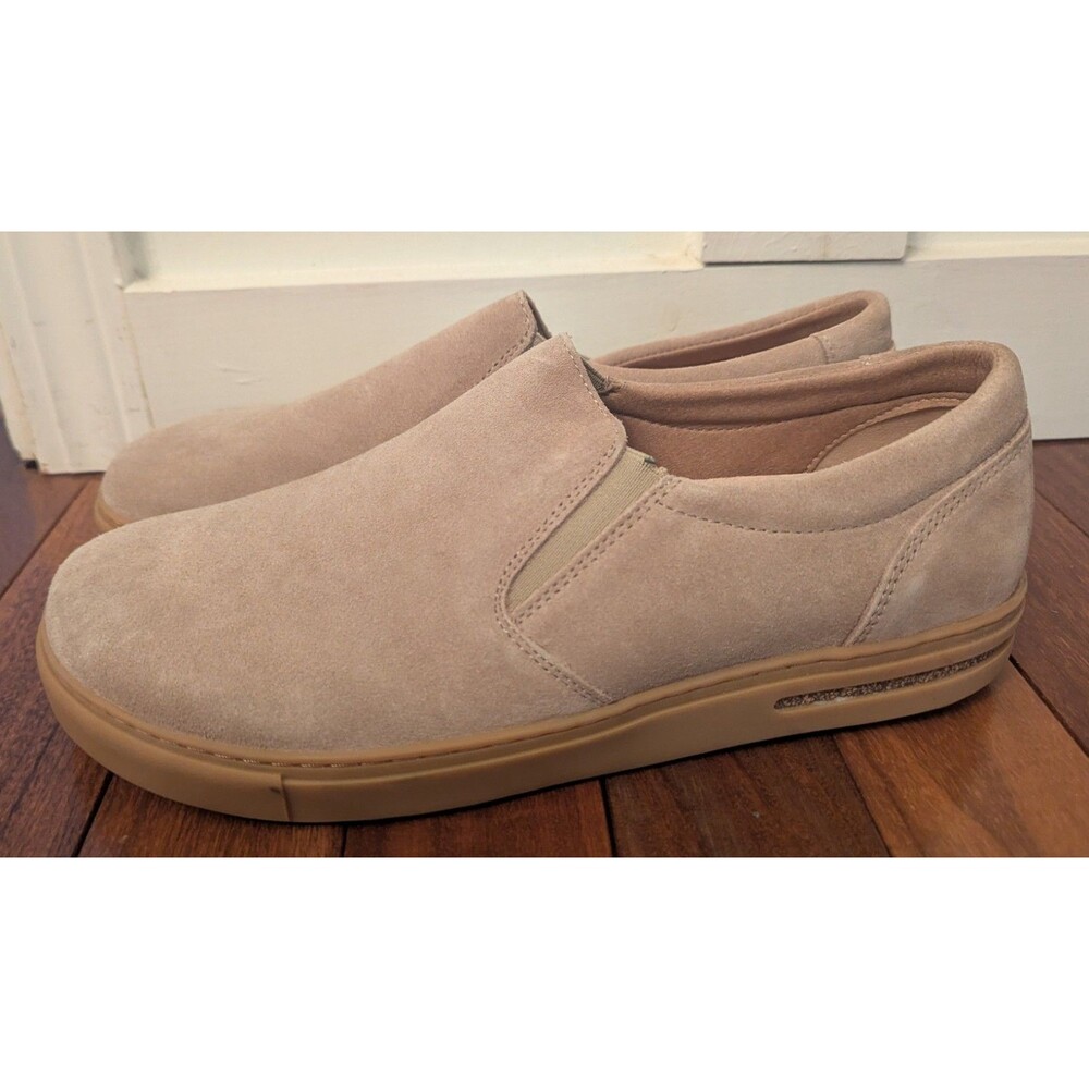 Birkenstock Oswego Suede Slip On Shoes Tan Size 44